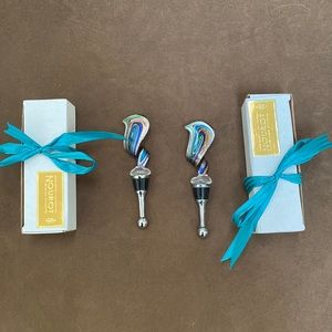 Glass Wine Stopper Set